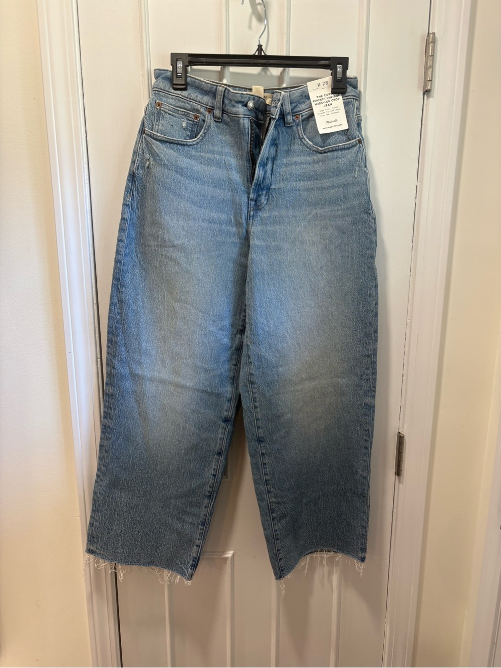 Madewell Light Blue Wide-Leg High-Rise Jeans